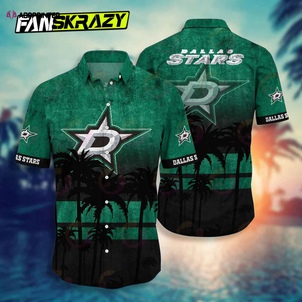 Sportswearmerch Dallas Stars NHL Personalized Hawaiian Shirt For Fan