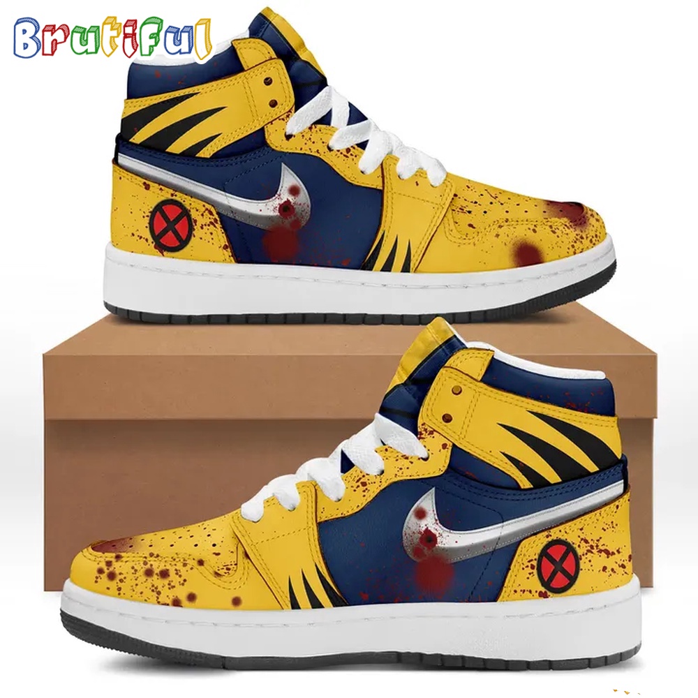 Sportswearmerch Deadpool And Wolverine AJ1 High Sneakers Shoes For Men And Women