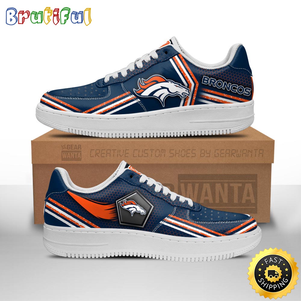 Sportswearmerch Denver Broncos NFL Air Low-Top Sneakers Shoes For Men And Women