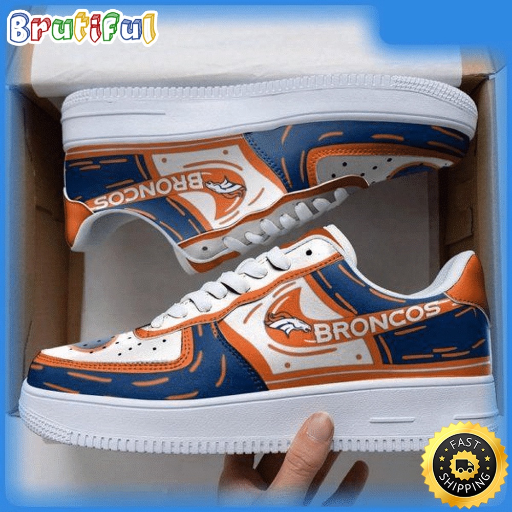 Sportswearmerch Denver Broncos NFL Air Low-Top Sneakers Shoes For Men And Women
