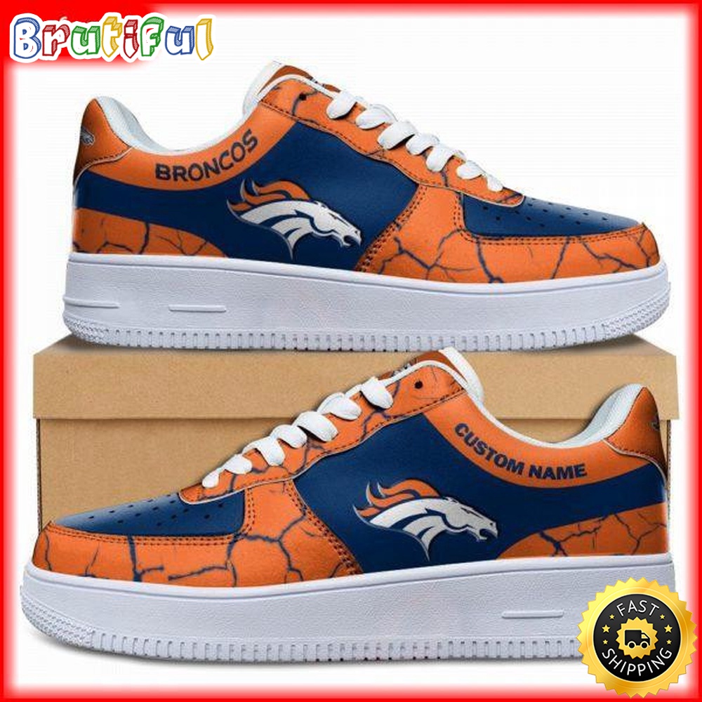 Sportswearmerch Denver Broncos NFL Air Low-Top Sneakers Shoes For Men And Women