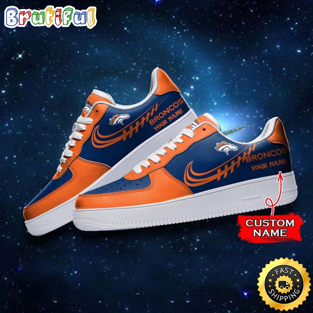 Sportswearmerch Denver Broncos NFL Air Low-Top Sneakers Shoes For Men And Women