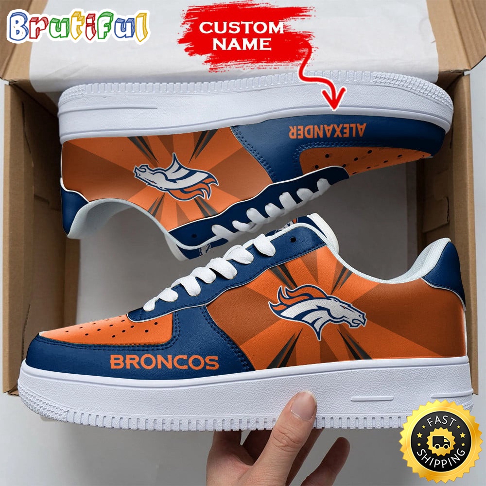 Sportswearmerch Denver Broncos NFL Air Low-Top Sneakers Shoes For Men And Women