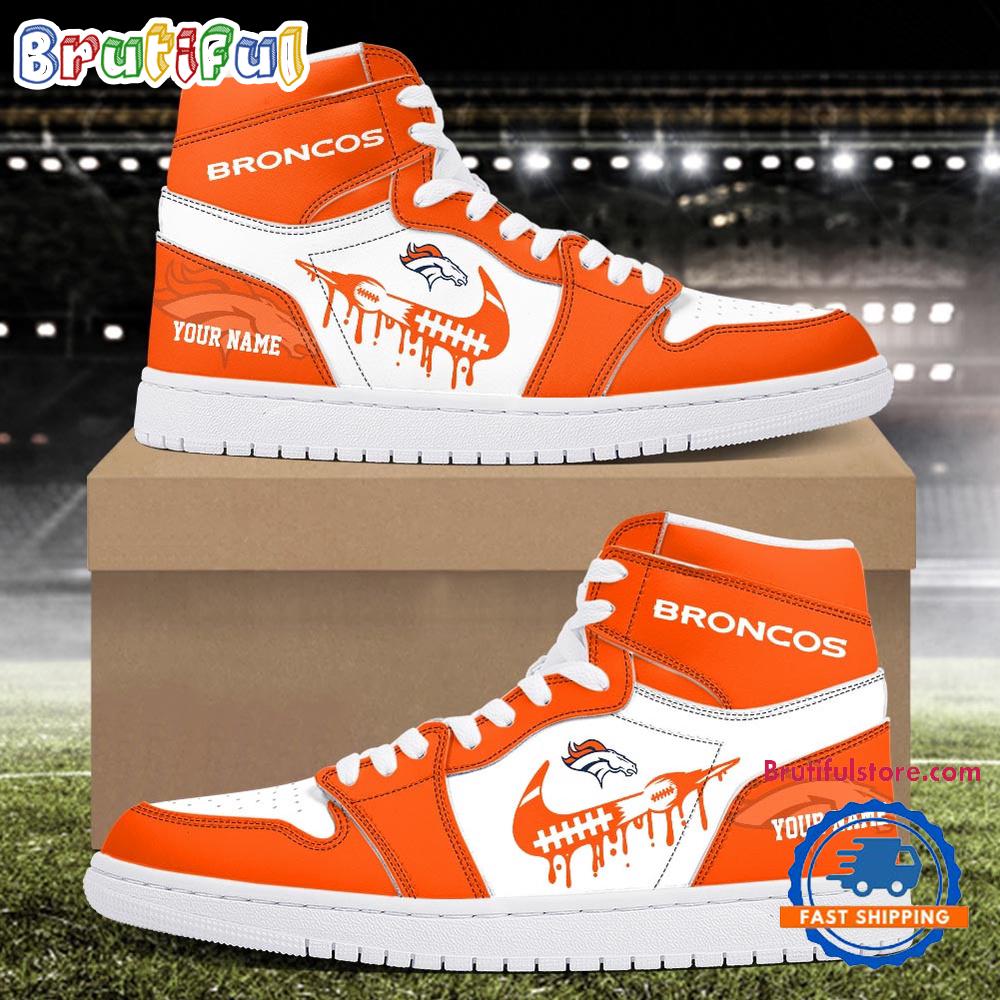 Sportswearmerch Denver Broncos NFL AJ1 High Sneakers Shoes For Men And Women