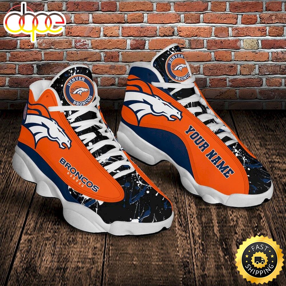 Sportswearmerch Denver Broncos NFL AJ13 Sneakers Shoes For Men And Women
