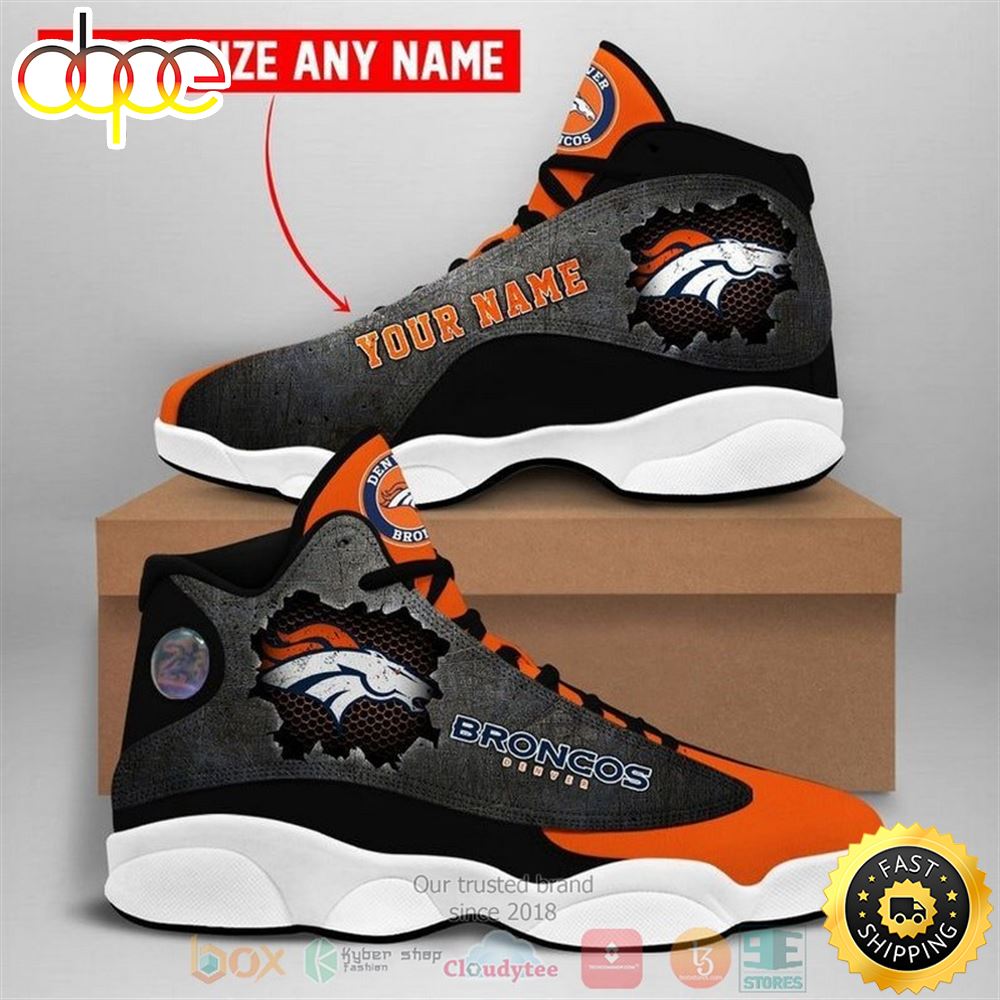 Sportswearmerch Denver Broncos NFL AJ13 Sneakers Shoes For Men And Women