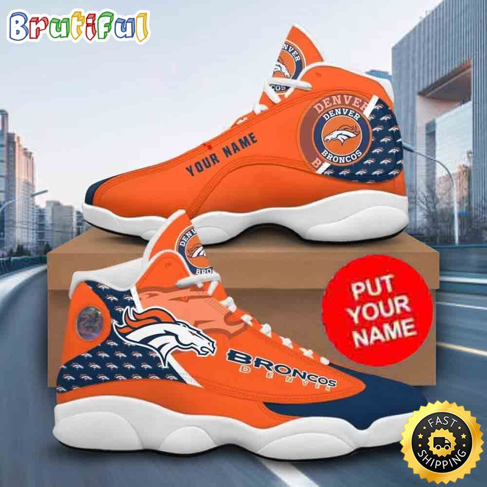 Sportswearmerch Denver Broncos NFL AJ13 Sneakers Shoes For Men And Women