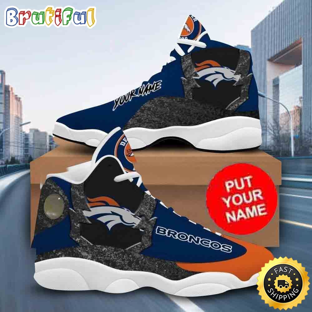 Sportswearmerch Denver Broncos NFL AJ13 Sneakers Shoes For Men And Women
