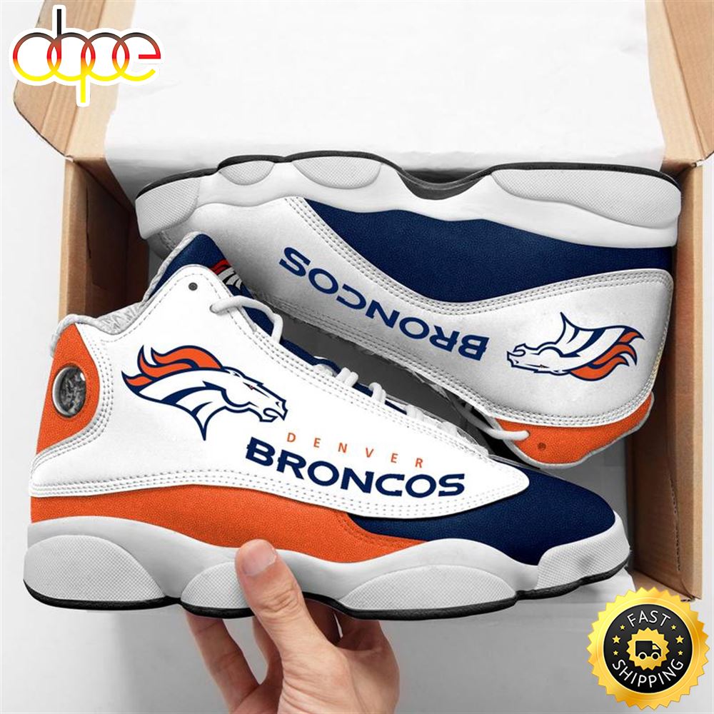 Sportswearmerch Denver Broncos NFL AJ13 Sneakers Shoes For Men And Women
