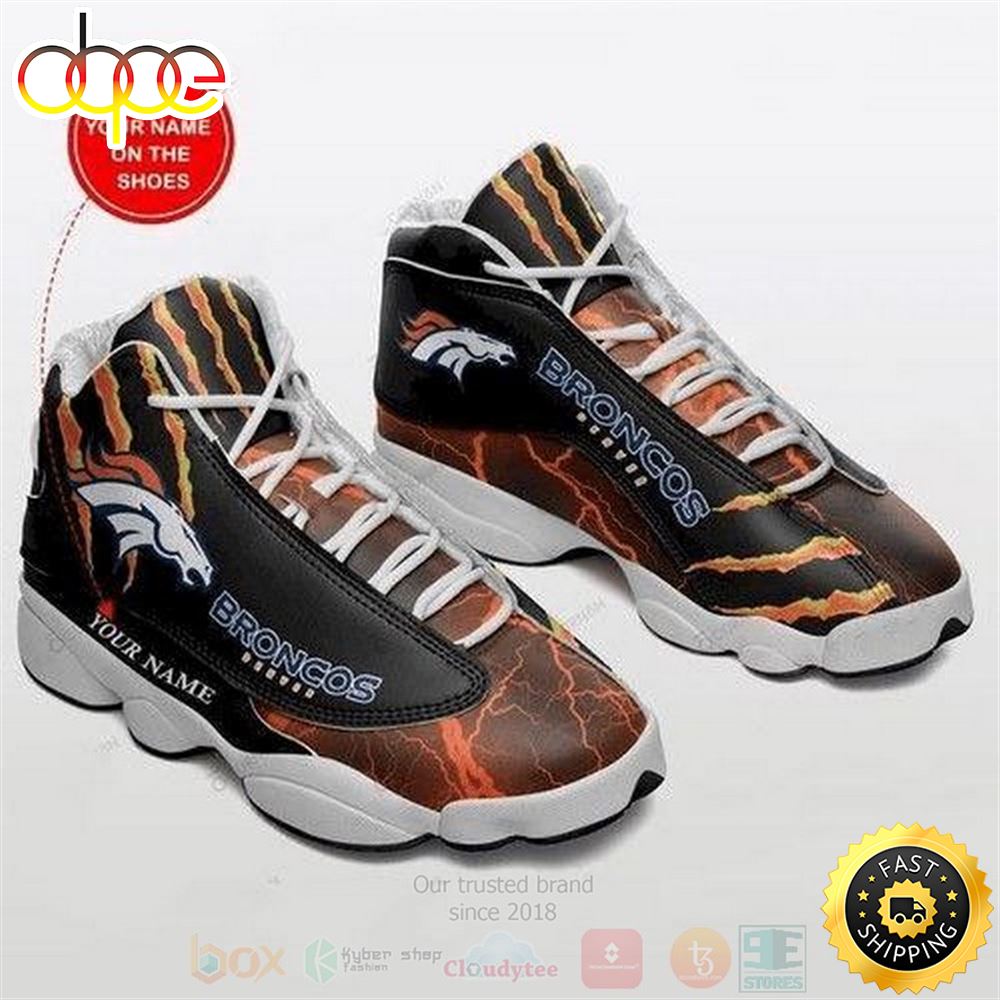Sportswearmerch Denver Broncos NFL AJ13 Sneakers Shoes For Men And Women