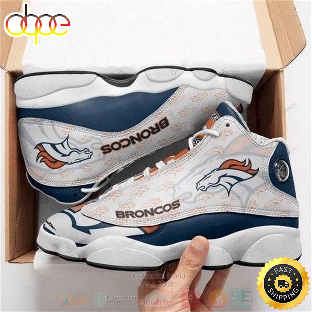 Sportswearmerch Denver Broncos NFL AJ13 Sneakers Shoes For Men And Women