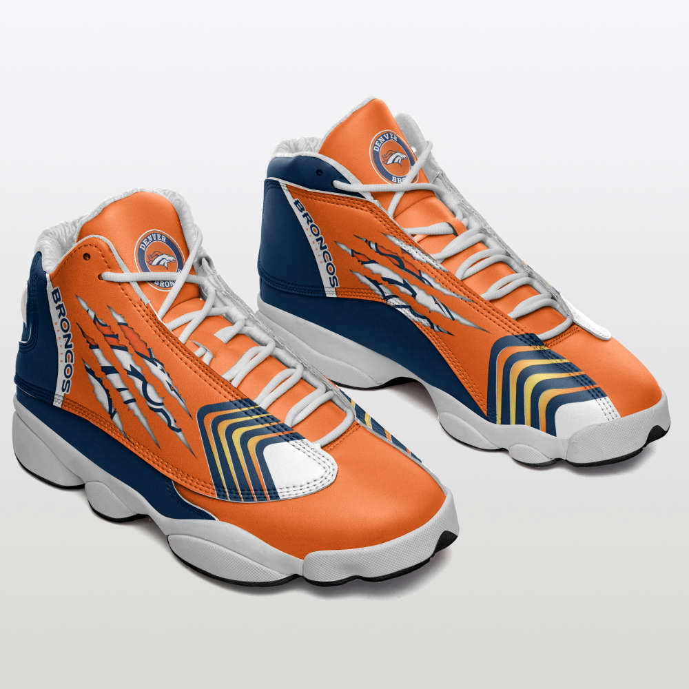 Sportswearmerch Denver Broncos NFL AJ13 Sneakers Shoes For Men And Women