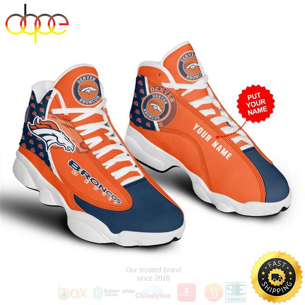 Sportswearmerch Denver Broncos NFL AJ13 Sneakers Shoes For Men And Women