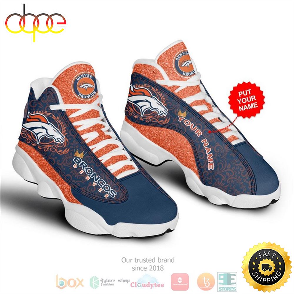 Sportswearmerch Denver Broncos NFL AJ13 Sneakers Shoes For Men And Women