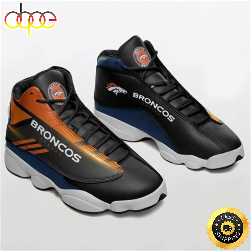 Sportswearmerch Denver Broncos NFL AJ13 Sneakers Shoes For Men And Women