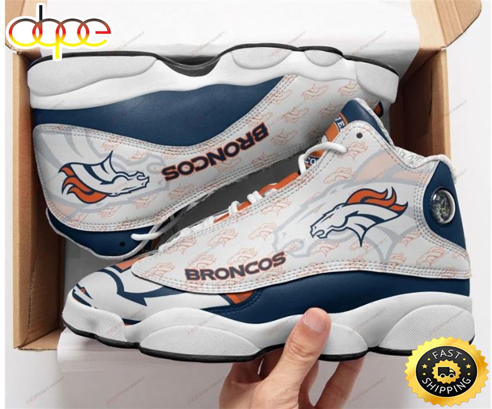 Sportswearmerch Denver Broncos NFL AJ13 Sneakers Shoes For Men And Women