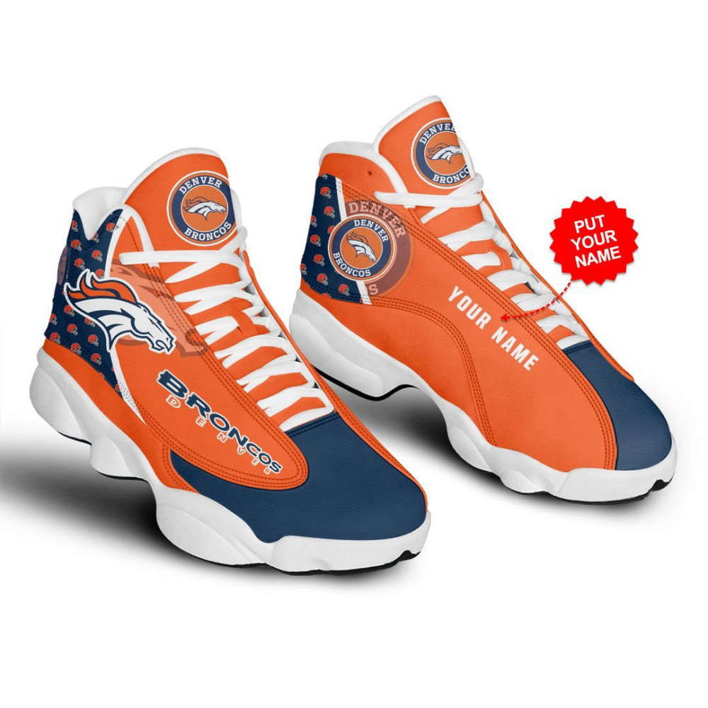 Sportswearmerch Denver Broncos NFL AJ13 Sneakers Shoes For Men And Women