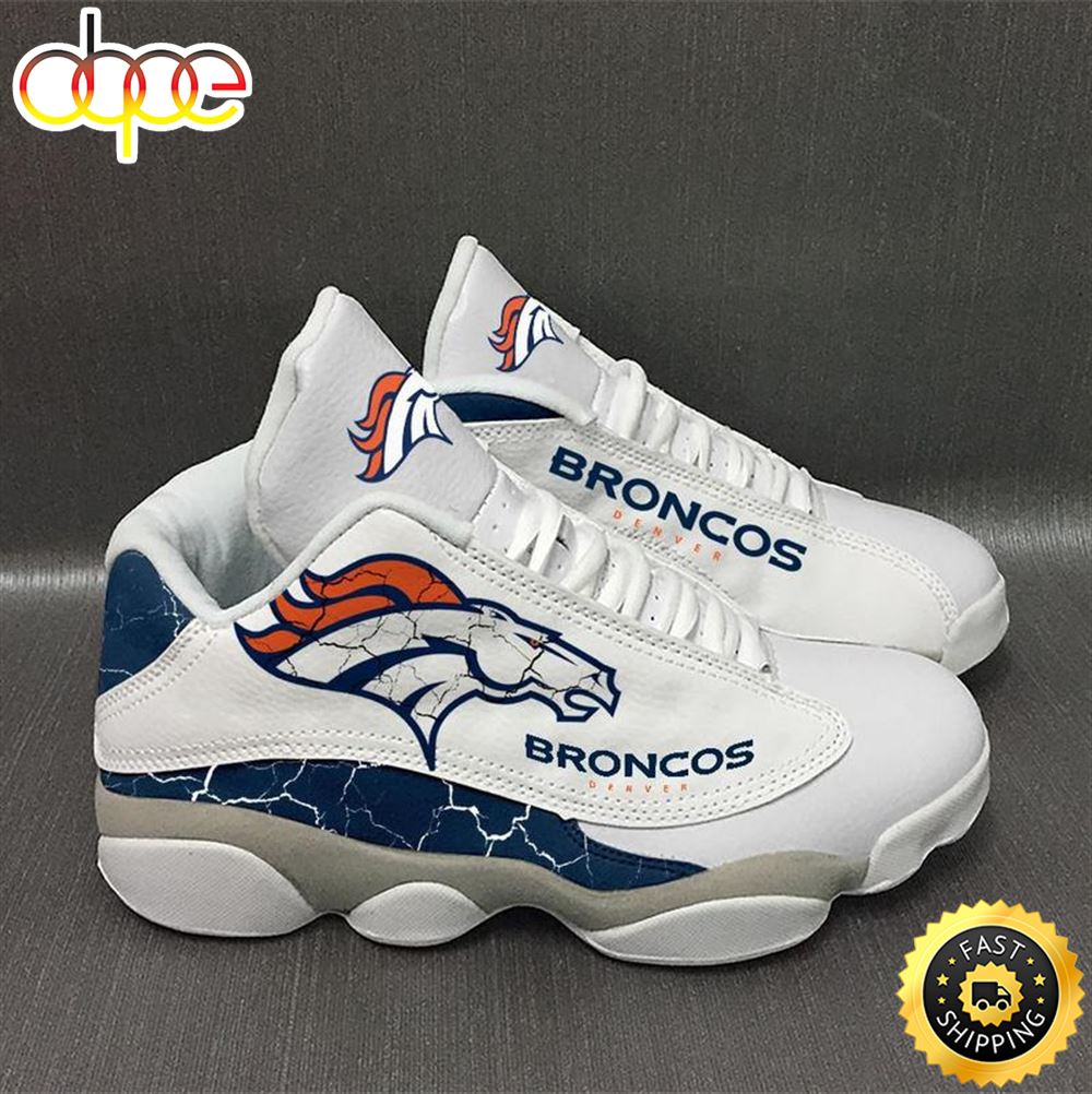 Sportswearmerch Denver Broncos NFL AJ13 Sneakers Shoes For Men And Women