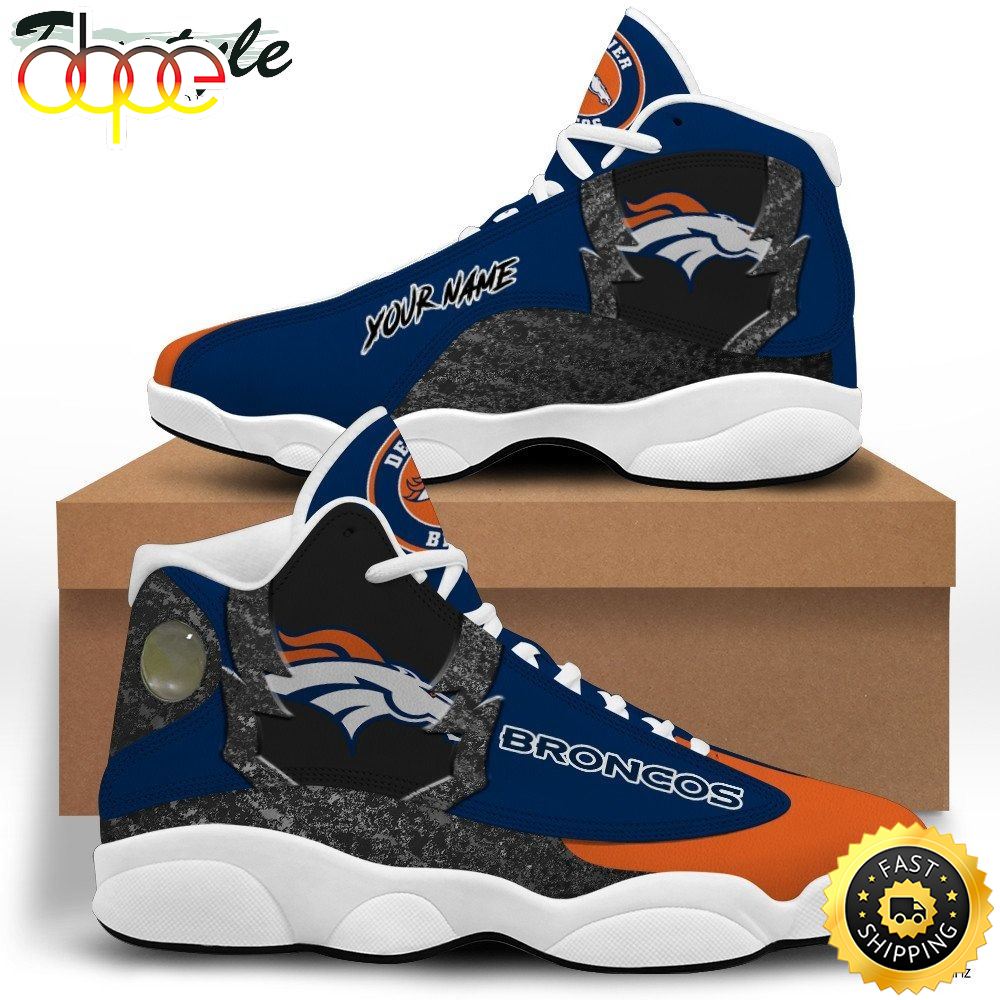 Sportswearmerch Denver Broncos NFL AJ13 Sneakers Shoes For Men And Women