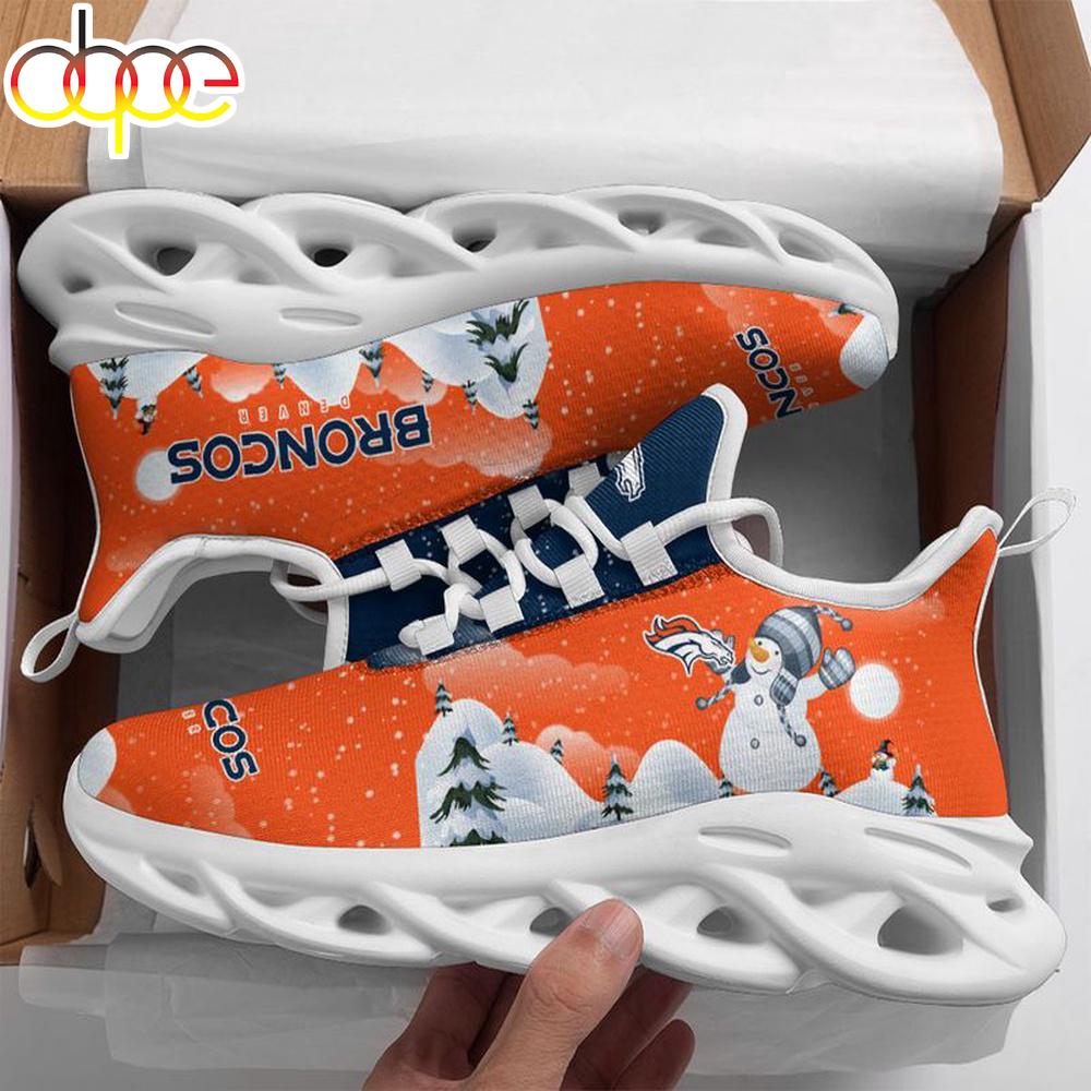 Sportswearmerch Denver Broncos NFL Christmas Snowman Max Soul Shoes Sneakers For Men And Women