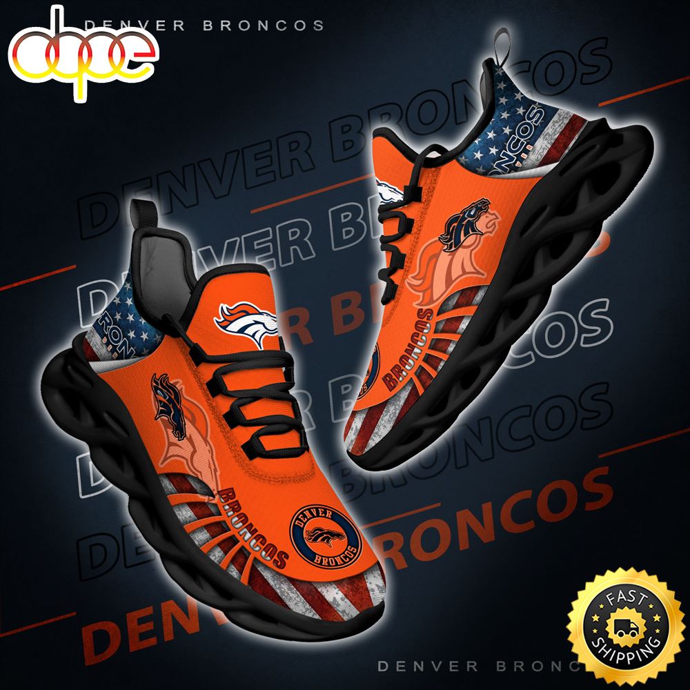 Sportswearmerch Denver Broncos NFL Max Soul Shoes Sneakers For Men And Women