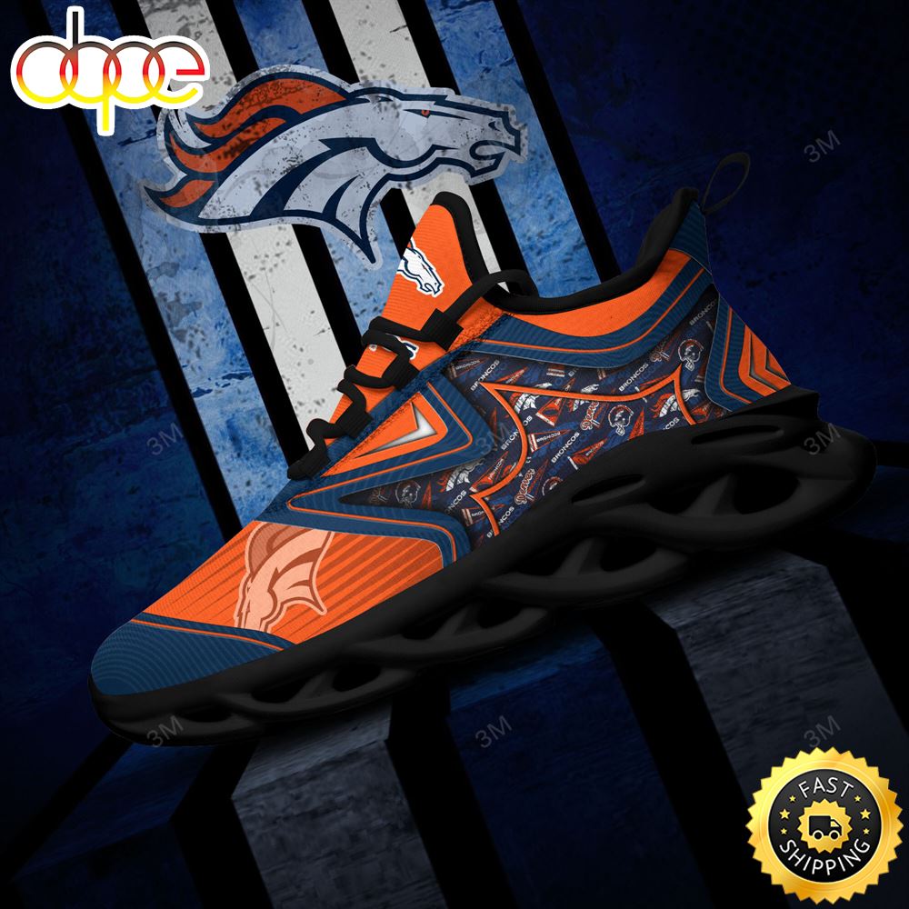 Sportswearmerch Denver Broncos NFL Max Soul Shoes Sneakers For Men And Women