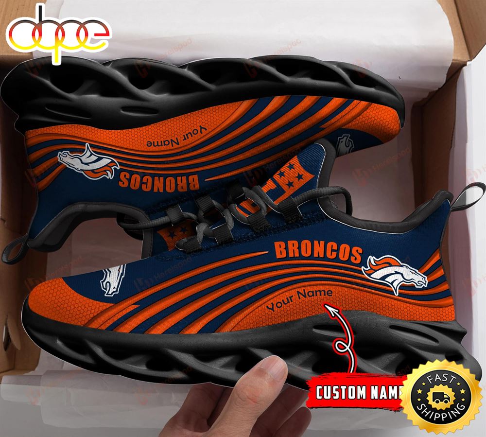 Sportswearmerch Denver Broncos NFL Max Soul Shoes Sneakers For Men And Women