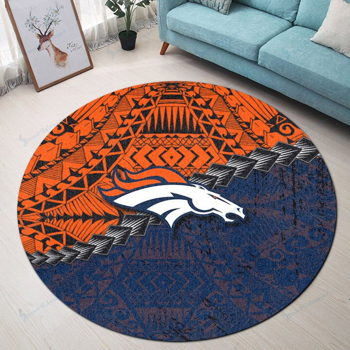 Sportswearmerch Denver Broncos NFL Round Rug For Fan
