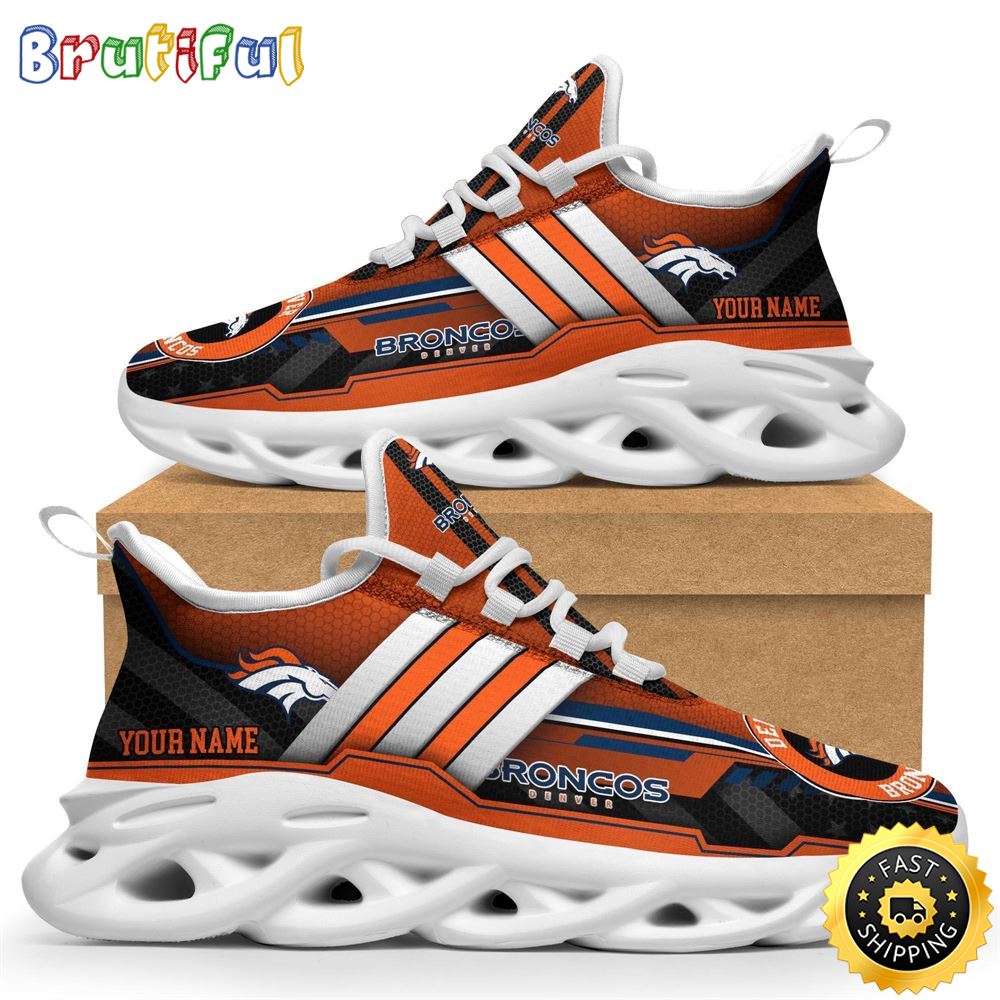 Sportswearmerch Denver Broncos NFL Sneaker Max Soul Shoes For Fan