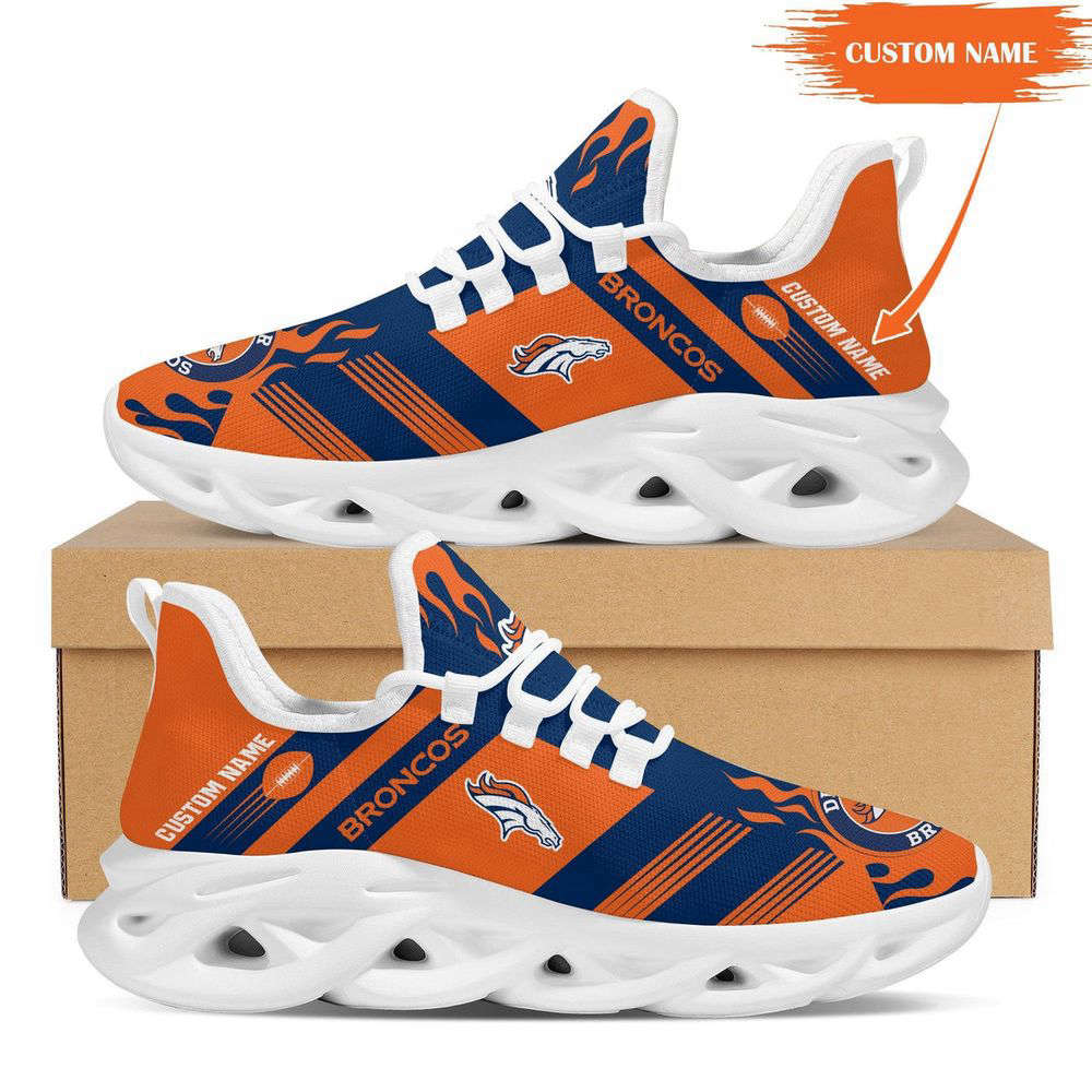 Sportswearmerch Denver Broncos NFL Stripe Max Soul Shoes Sneakers For Men And Women