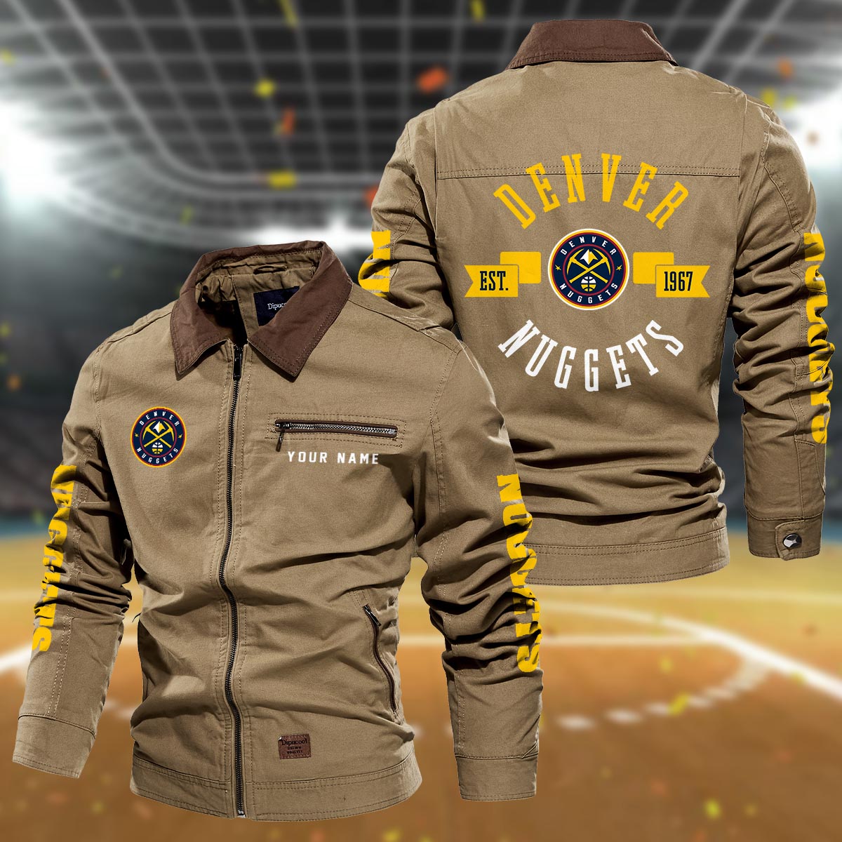 Sportswearmerch Denver Nuggets NBA Lapel Jacket For Fan