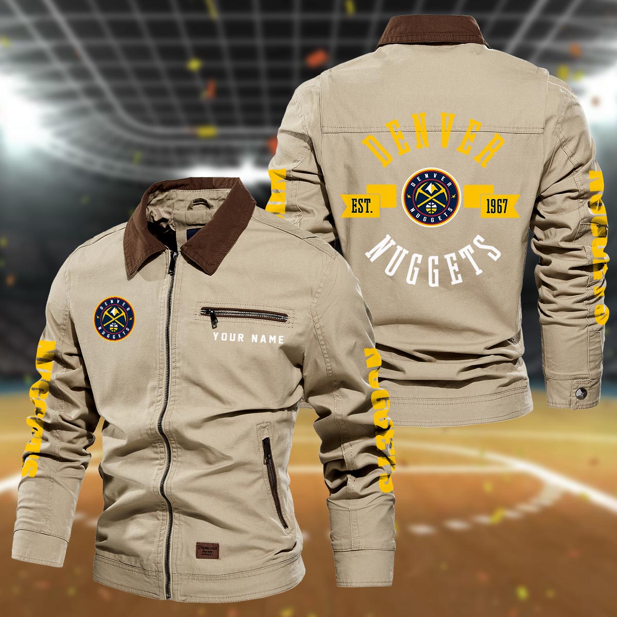 Sportswearmerch Denver Nuggets NBA Lapel Jacket For Fan