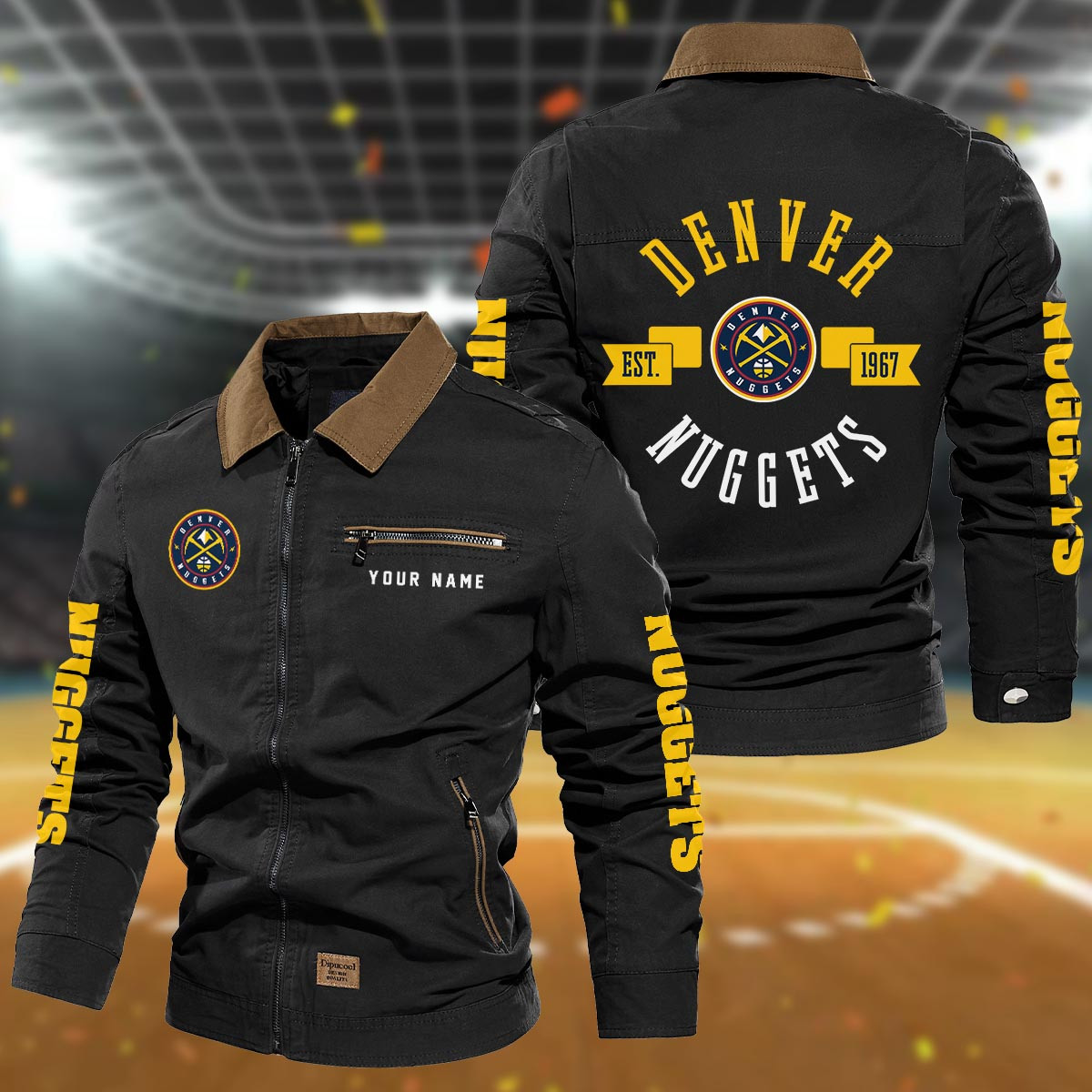 Sportswearmerch Denver Nuggets NBA Lapel Jacket For Fan