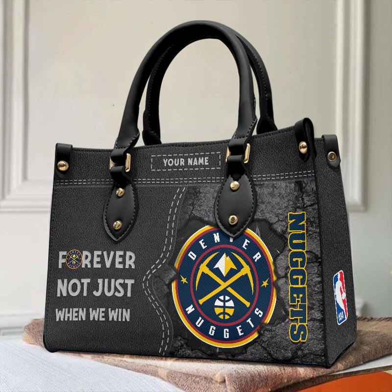 Sportswearmerch Denver Nuggets NBA Leather Handbag For Fan