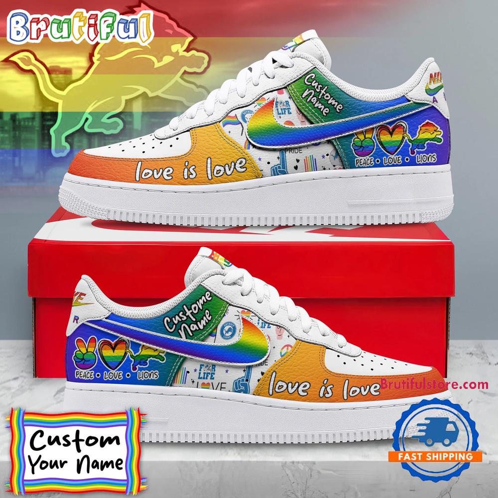 Sportswearmerch Detroit Lions NFL Air Low-Top Shoes For Men And Women