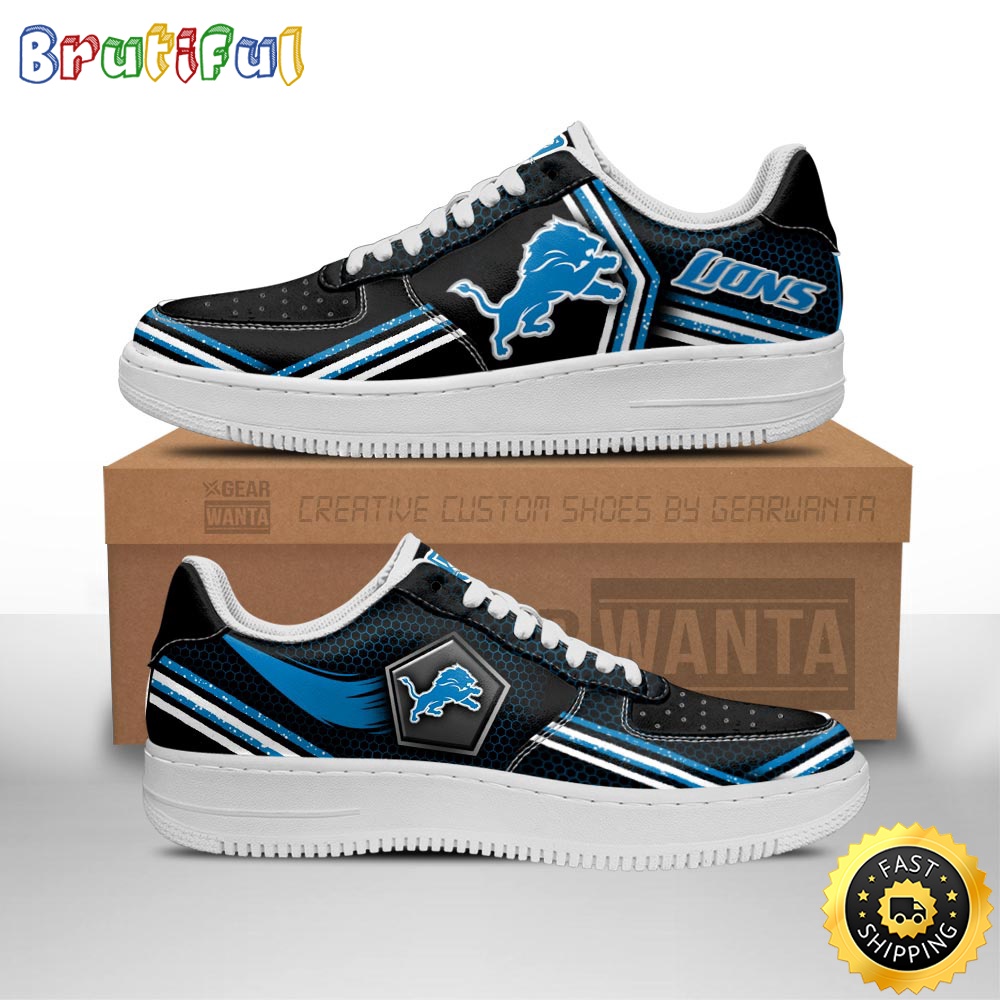 Sportswearmerch Detroit Lions NFL Air Low-Top Sneakers Shoes For Men And Women