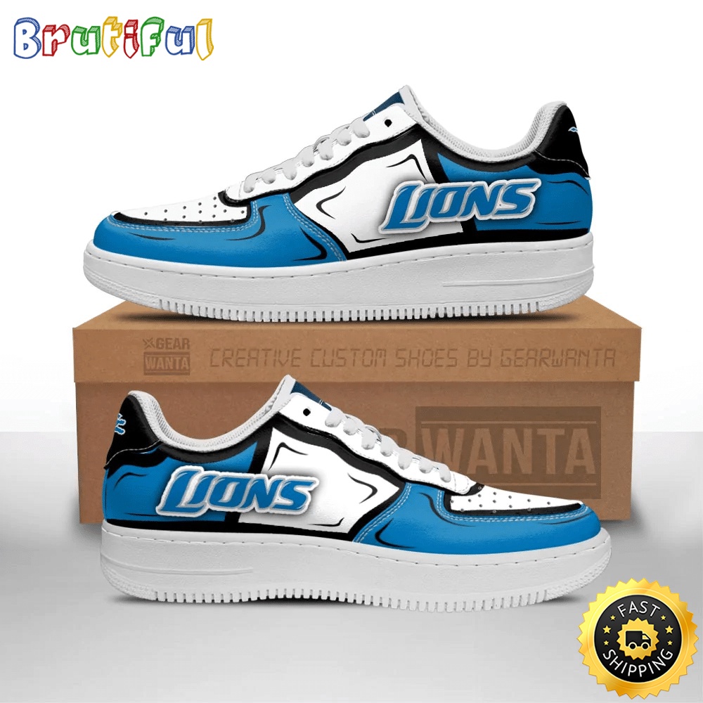 Sportswearmerch Detroit Lions NFL Air Low-Top Sneakers Shoes For Men And Women