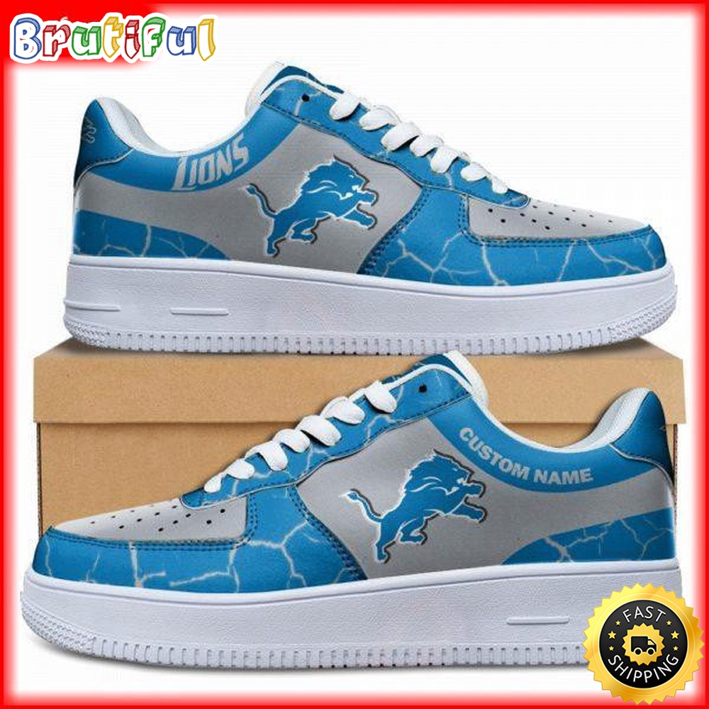 Sportswearmerch Detroit Lions NFL Air Low-Top Sneakers Shoes For Men And Women