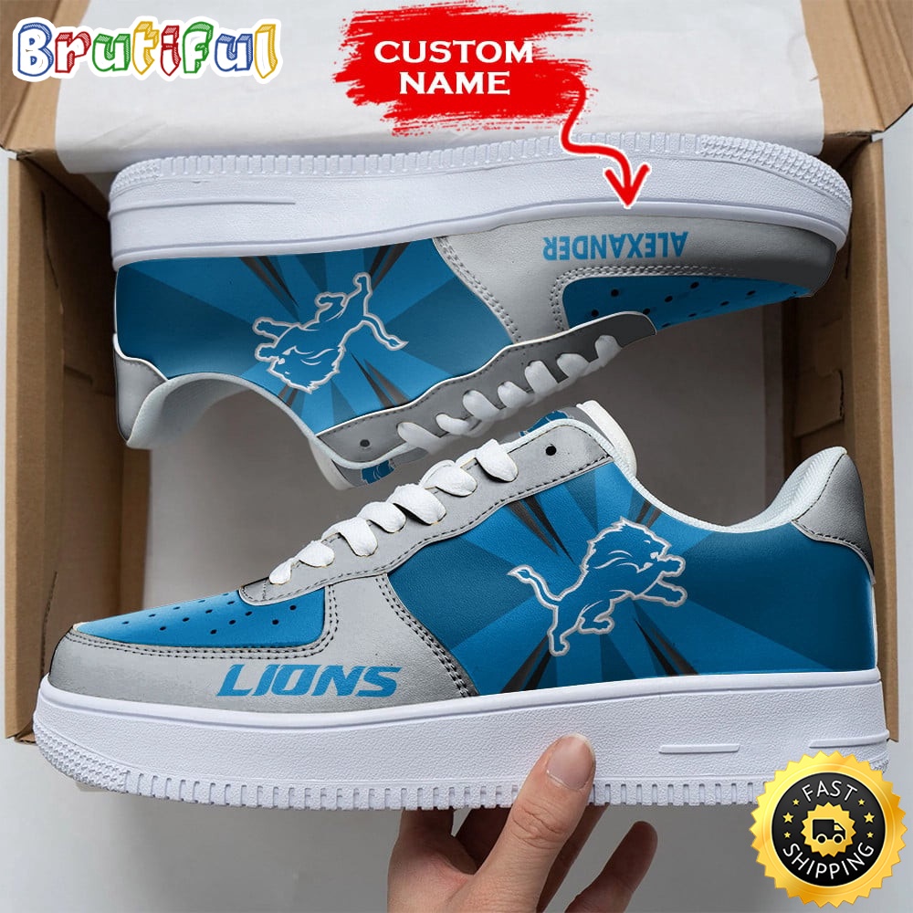 Sportswearmerch Detroit Lions NFL Air Low-Top Sneakers Shoes For Men And Women