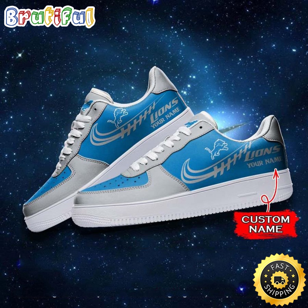Sportswearmerch Detroit Lions NFL Air Low-Top Sneakers Shoes For Men And Women
