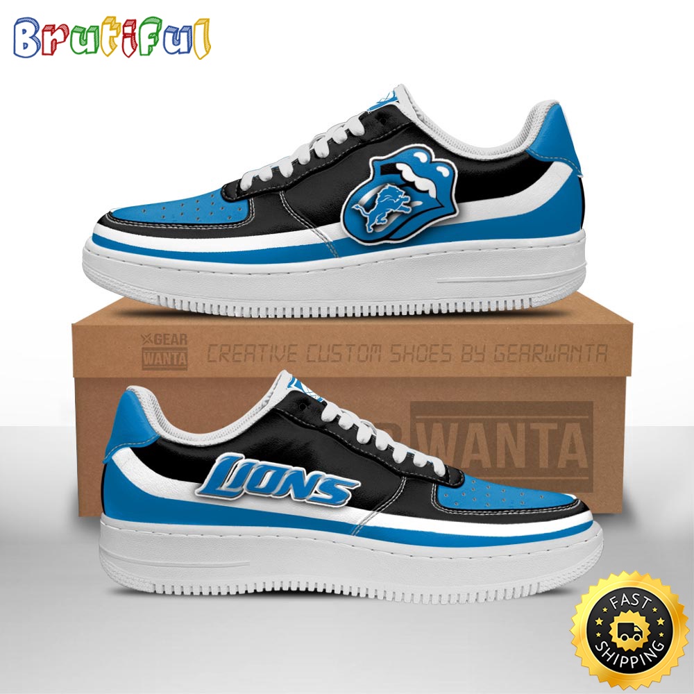 Sportswearmerch Detroit Lions NFL Air Low-Top Sneakers Shoes For Men And Women