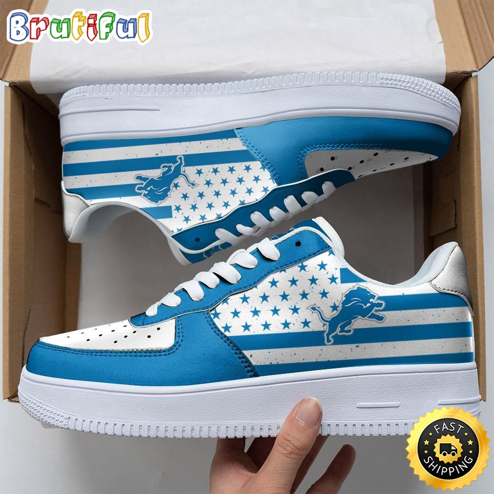 Sportswearmerch Detroit Lions NFL Air Low-Top Sneakers Shoes For Men And Women