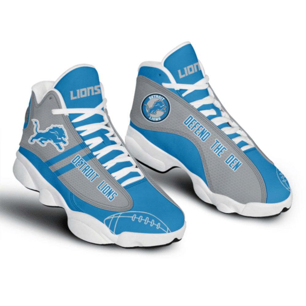 Sportswearmerch Detroit Lions NFL AJ13 Sneakers Shoes For Men And Women