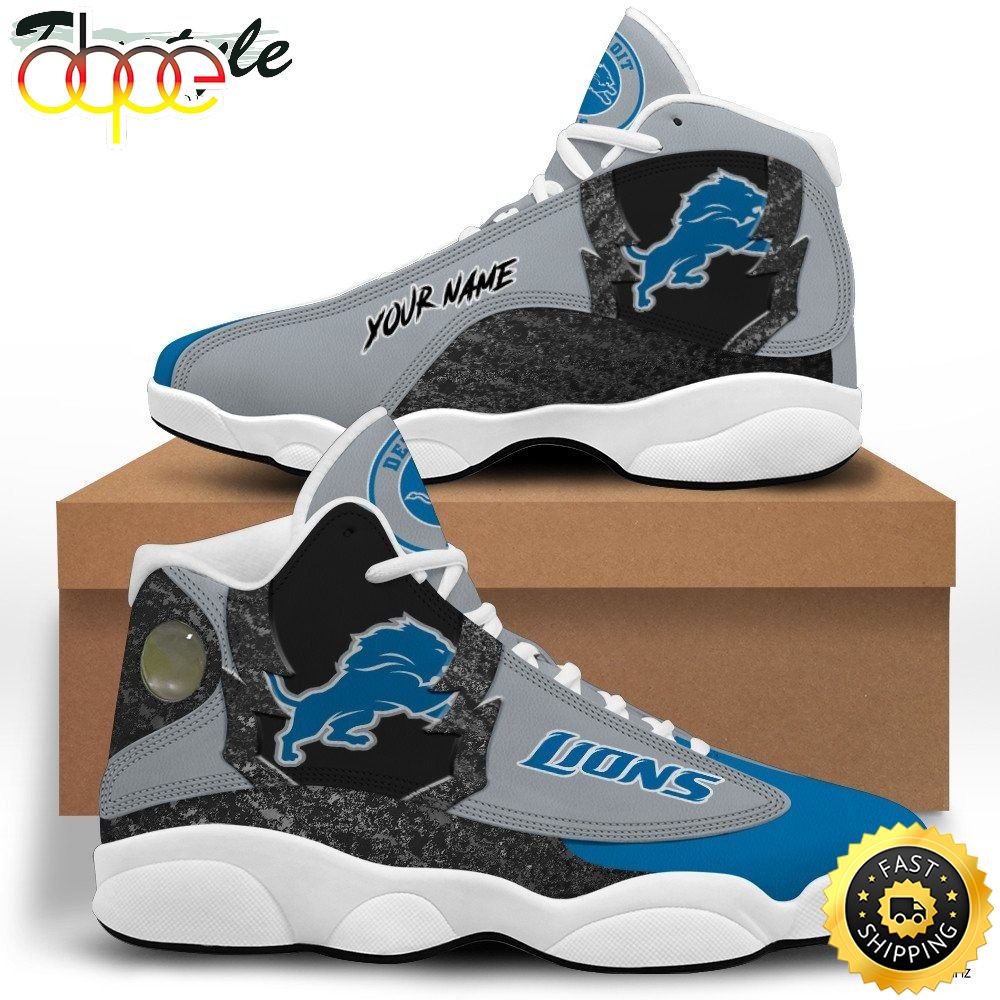 Sportswearmerch Detroit Lions NFL AJ13 Sneakers Shoes For Men And Women