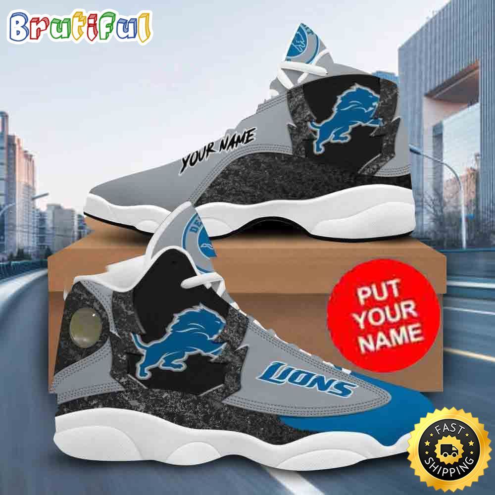 Sportswearmerch Detroit Lions NFL AJ13 Sneakers Shoes For Men And Women