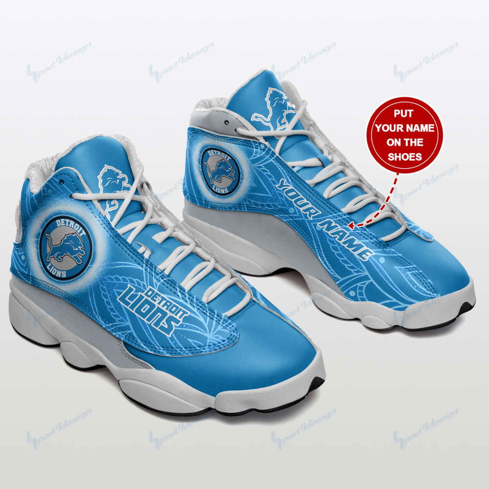 Sportswearmerch Detroit Lions NFL AJ13 Sneakers Shoes For Men And Women