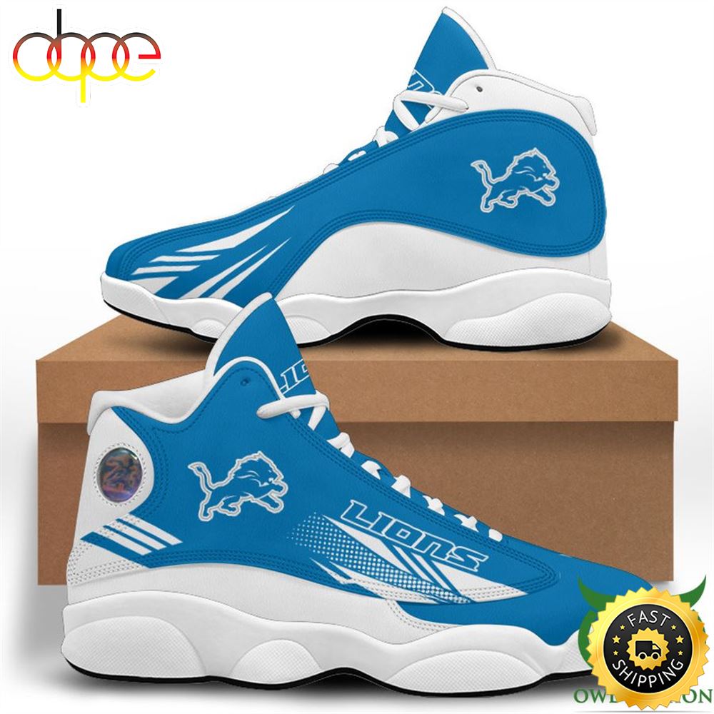 Sportswearmerch Detroit Lions NFL AJ13 Sneakers Shoes For Men And Women