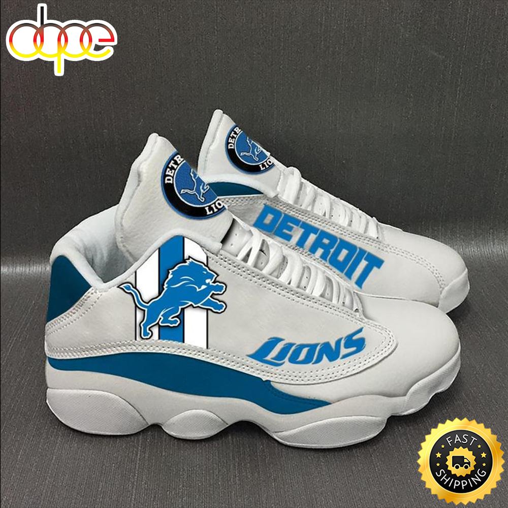 Sportswearmerch Detroit Lions NFL AJ13 Sneakers Shoes For Men And Women