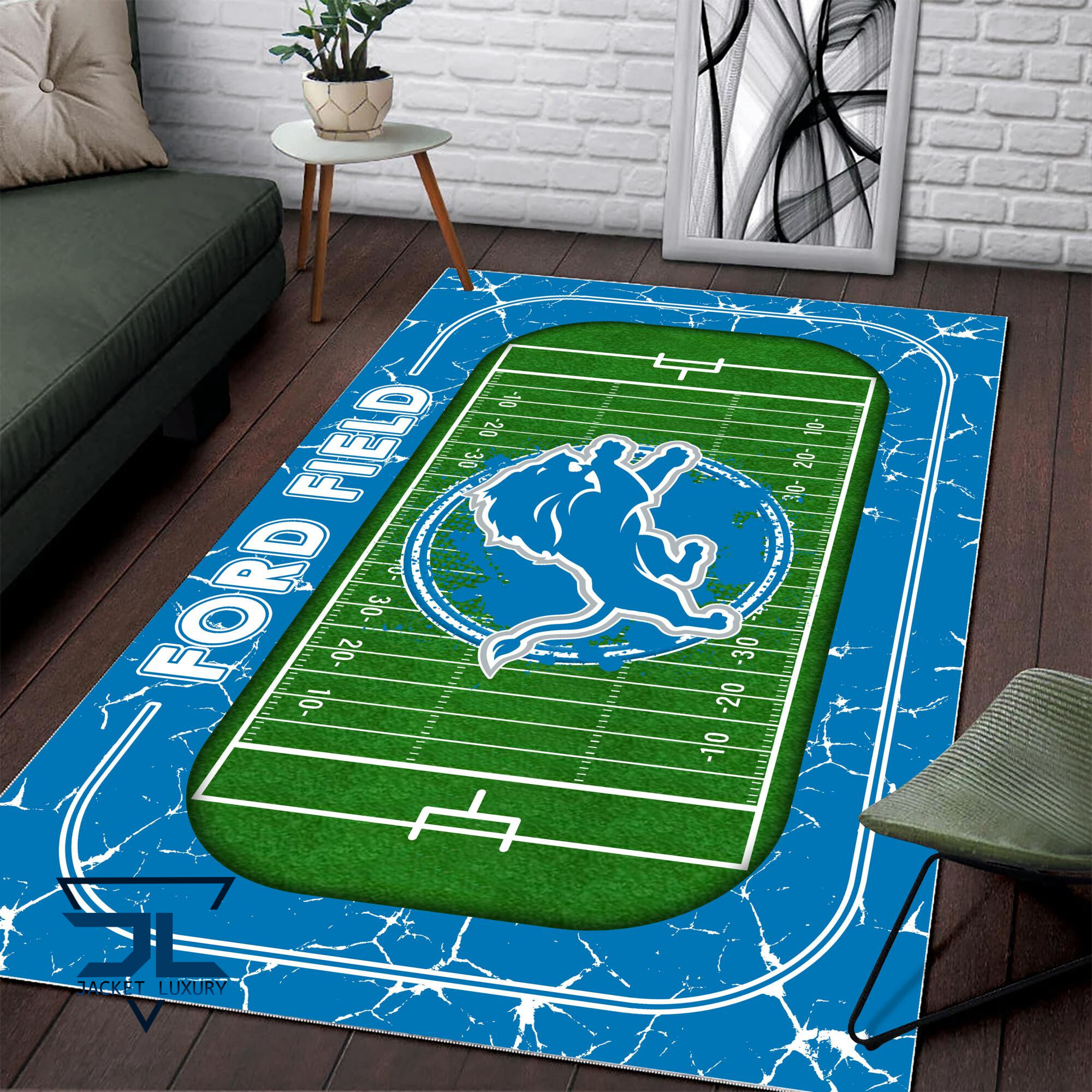 Sportswearmerch Detroit Lions NFL Area Rug For Fan