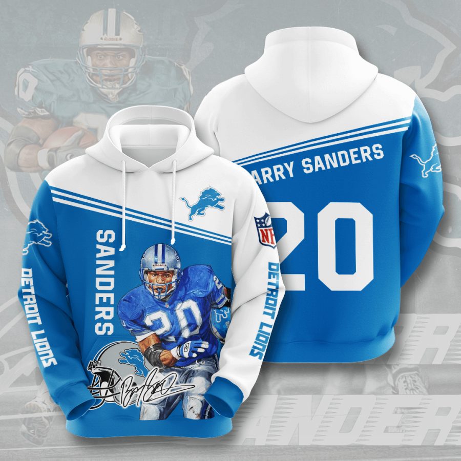 Sportswearmerch Detroit Lions NFL Barry Sanders Honolulu Personalized Hoodie For Fan